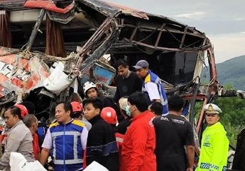Innalillahi, Rombongan Bus SMP Kecelakaan Usai Dihantam Mundur Truk di Tol Pandaan-Malang, Begini Kronologinya