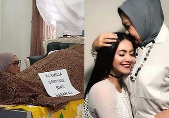Denada Tiba di Rumah Duka, Duduk di Samping Jenazah Emilia Contessa, Terungkap Percakapan Terakhir dengan Ibundanya