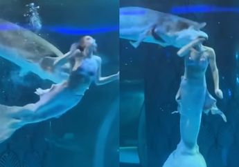 Viral Video Insiden Kepala Penari Putri Duyung Dilahap Ikan Raksasa, Nasibnya Berakhir Miris