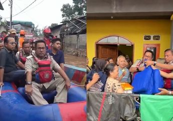 Belum Sebulan Menjabat Langsung Dihajar Banjir, Rano Karno Keluarkan Jurus Humor di Lokasi Pengungsian