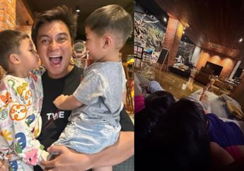 Rumah Mewahnya Terendam Banjir, Baim Wong Ungkap Kondisi Kiano dan Kenzo di Tengah Musibah 