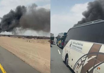 Terungkap Penyebab Kecelakaan Bus Jemaah Umrah di Jeddah, sempat Terguling dan Terbakar