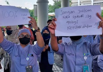 Nakes RSUP Dr Sardjito Demo, Inilah Alasan THR Cuma Dikasih 30 Persen, Instruksinya 100 Persen!