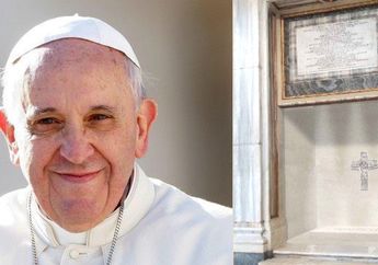 Sederhananya Makam Paus Fransiskus, Berlapis Marmer Putih yang Berasal dari Lokasi Bersejarah Ini