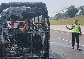 Innalillahi, Kendaraan Terbakar di Tol Ngawi Kertosono Sebabkan 18 Penumpang Berhamburan, Diduga Berawal dari Charger HP