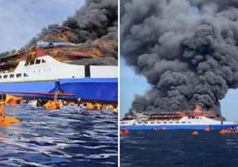 Satu Keluarga Lompat ke Laut Saat Kapal Barcelona VA Terbakar, Nekat Masukkan Bayi ke Cool Box Demi Selamatkan Nyawa