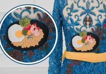 Lucu dan Unik, Dokter Ini Membuat Kebaya Custom dengan Bordir Mie Goreng!