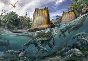 Lebih Besar dari T. rex, Benarkah Spinosaurus Termasuk Dinosaurus Cerdas?