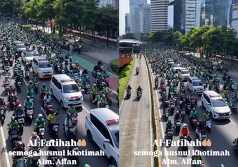 Ratusan Ojol Iringi Pemakaman Affan Kurniawan, Driver yang Tewas Dilindas Rantis Brimob
