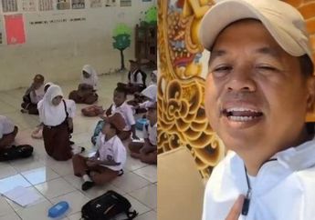 Murid SDN Cibitung Lapor Tak Punya Bangku hingga Harus Belajar di Lantai, Dedi Mulyadi Elus Dada: Ampun!