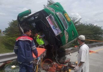 Kronologi Bus Wisata Terguling di Tol Pemalang-Batang, Tewaskan 4 Orang