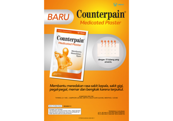Counterpain&nbsp;Hadirkan Medicated Plaster untuk Redakan Pegal-pegal