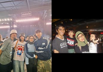 Dulu Sambil Gendong Anak, Duta Sheila On 7 Mengulang Momen Nonton Oasis 16 Tahun Lalu, Ini Potretnya