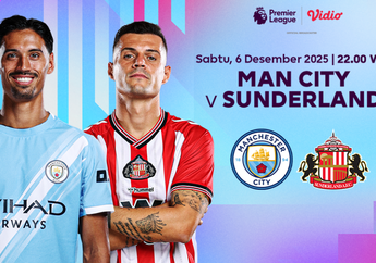 Jadwal dan Link Live Streaming Manchester City vs Sunderland