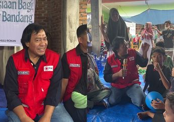 Komeng Jadi Relawan PMI, Aksi Sang Komedian Hibur Korban Banjir Sumatera Bikin Haru