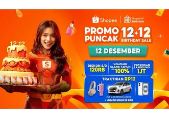 Shopee Rayakan 10 Tahun di Puncak 12.12 Birthday Sale, Hadirkan Sehari Penuh Penawaran Spesial