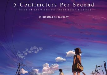 Film Animasi 5 Centimeters Per Second Makoto Shinkai Akan Tayang di Bioskop Indonesia Mulai 16 Januari 2026