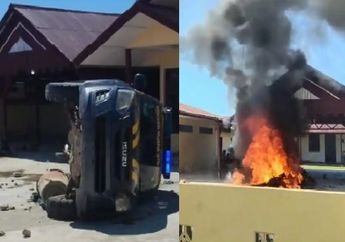 Kronologi Polsek di Mandailing Natal Dibakar Warga, Emak-emak Ngamuk usai Bandar Narkoba Diduga Dilepas, Begini Kata Polisi!