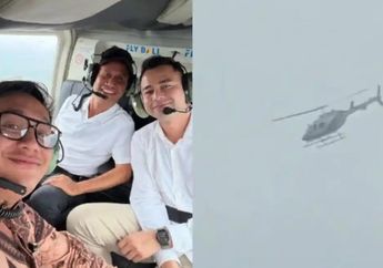 Detik-detik Helikopter Raffi Ahmad Nyaris Oleng di Persawahan Bali, Pilot Bermanuver dan Warga Berlarian