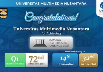 UMN Tembus SCImago Institutions Rankings 2026 untuk Pertama Kalinya dengan Aspek Inovasi di Q1