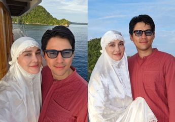 Anti Mainstream, Luna Maya dan Maxime Bouttier Salat Idul Fitri di Atas Kapal Phinisi di Raja Ampat, Penampilannya Bikin Salfok!