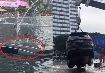 Kronologi Mobil Listrik Nyemplung di Kolam Bundaran HI, Sempat Tabrak Pembatas Jalan hingga Polisi Ungkap Penyebabnya