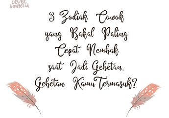 3 Zodiak Cowok yang Bakal Paling Cepat Nembak saat Jadi Gebetan. Gebetan Kamu Termsuk?