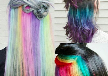 Tren Underlights Hair, Mewarnai Bagian Rambut yang Tersembunyi