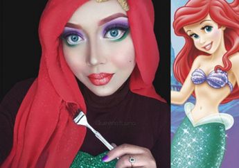 Cewek Berhijab Ini Berdandan Ala 9 Princess Disney