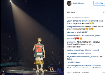 10 Foto Terbaik Justin Bieber di Malam Pertama Purpose World Tour 2016