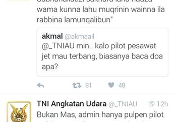 34 Screenshoot Tweet Lucu TNI Angkatan Udara yang Lagi Viral di Socmed