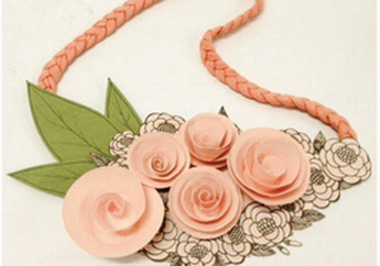 DIY: Cara Membuat Kalung Mawar Dari Kertas