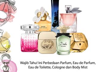 Wajib Tahu! Ini Perbedaan Parfum, Eau de Parfum, Eau de Toilette, Cologne dan Body Mist
