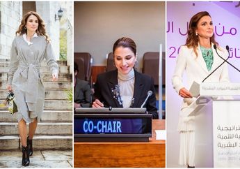 Saingan Putri Kerajaan Inggris, Cantiknya Ratu Rania Yordania yang Bikin Geleng-geleng Kepala