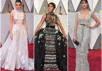 Karpet Merah Oscar 2017 &lsquo;Kebanjiran Perhiasan&rsquo; Gaun Embellishment yang Super Mewah