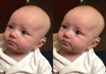 Bayi Tuna Rungu Ini Pertama Kali Mendengar Suara Ibunya, Ekspresinya Sangat Mengharukan