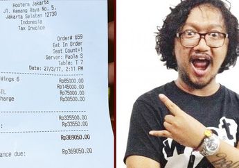 Astaga Nasi Putih di Restoran Hooters Rp 145 Ribu, Arie Dagienkz Terkejut dengan Tagihannya!