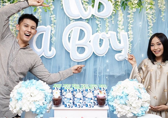Rinni Wulandari Adakan Acara Syukuran Dengan Tema Baby Boy, Lucu Banget!