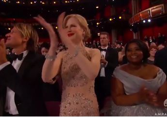 Nicole Kidman Jadi Omongan Netizen, Ini Nih Cuplikan Tepuk Tangan Oscar 2017