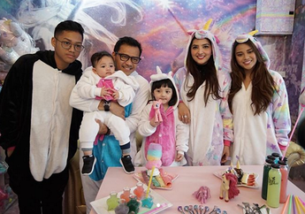 Gemes! Arsy Rayakan Ulang Tahun dengan Tema Unicorn Party di Bangkok, Waw!