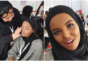 Makeup Artist Indonesia Carolina Septerita Berhasil Merias Wajah Model Hijab Pertama di Dunia pada Dubai Modest Fashion Week 