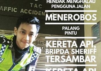 Kisah Tragis Polisi Lalu Lintas, Meninggal Saat Bertugas di Palang Kereta Api, Inilah Foto Terakhirnya Sebelum Maut Menjemput