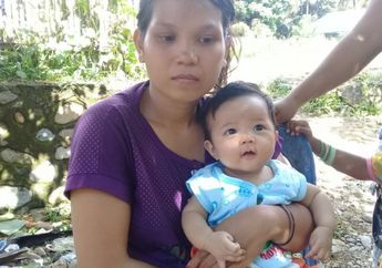 Bikin Sedih! Istri dan Anak Akbar Korban Ular Piton Hanya Bisa Tertegun Sedih, Ini Fotonya