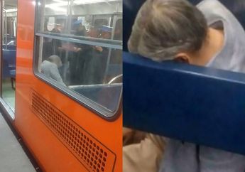 Dikira Orang-orang Sedang Tertidur di Dalam Kereta, Ternyata Kakek Ini Alami Hal Buruk