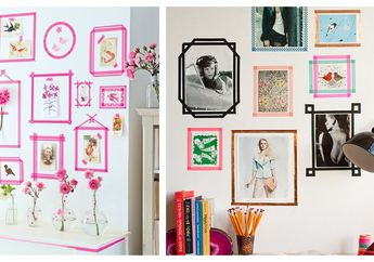 Murah dan Nggak Pake Ribet, Modal Selotip Kamu Bisa Bikin Berbagai Hiasan Dinding Artistik dan Kece, Gini Nih Caranya