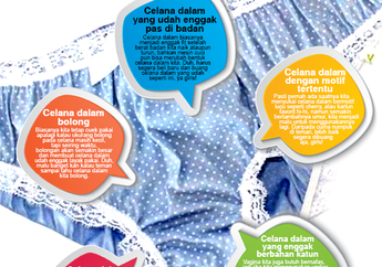 INFOGRAFIS - Lima Celana Dalam Ini Tidak Pantas Lagi Berada Dilemari Anda!