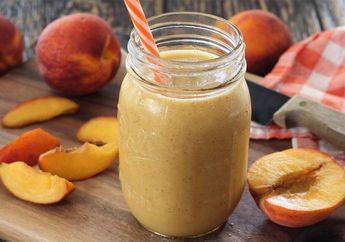 Lapar Tapi Takut Gemuk Karena Sedang Diet? Cobain Resep Peach Smoothie Ini yuk