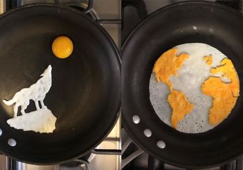 7 Kreasi Telor Ceplok yang Sangat Kreatif, No. 6 Kucing Imut!