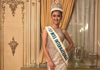 Miss International 2017, Kevin Liliana Terlihat Elegan dengan Dress Warna Merah, Begini Penampilan Makeupnya!