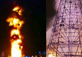 Kebakaran Saat Malam Tahun Baru 2018 Membuat Kacau Kerumunan Warga yang Berkumpul